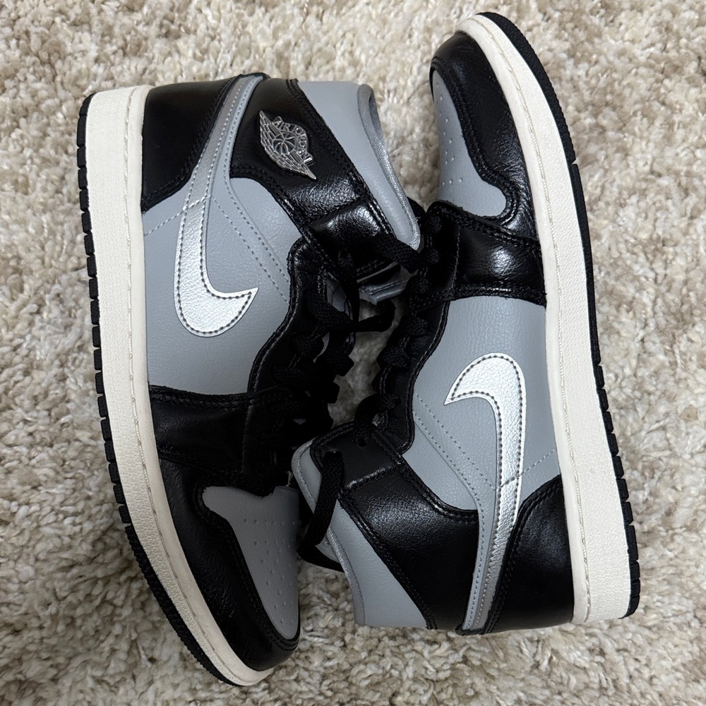 Jordan Black and Gray Women's Sneakers